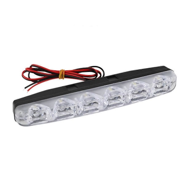 6 LED Erittäin Kirkkaat Päiväajovalot Auton Keskisäleikön Koristevalot Yleismallin Autovaloille