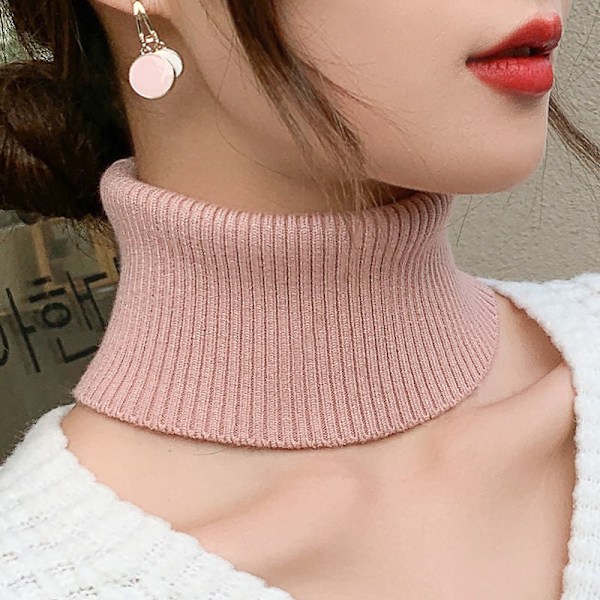 Dame falsk krage Avtakbar halv Cashmere Small Bana Koreansk Deep camel Average size