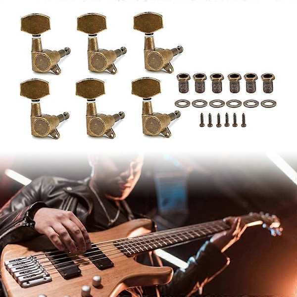 Høyre Klassisk Gitarstreng Stemmeskruer Maskinhode Stemmere Deler 6R