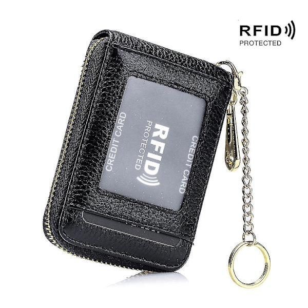 Et, Rfid H Et, Nyckelring D Ow Zip H (vertikal 10 fack) black