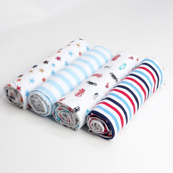 Cotton Baby Swaddles-mjuka nyfödda filtar Set J