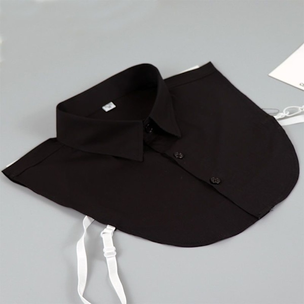 Falsk krage for kvinner, fritid, profesjonell V-bokstavdekorasjon Black pointed collar 40 size 175/92A