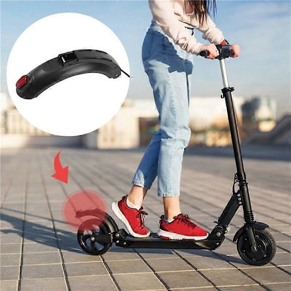 Elektrisk sparkesykkel bakskjerm + baklykt, sparkesykkel skateboard deler E sparkesykkel tilbehør