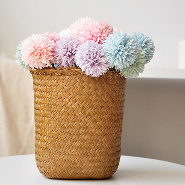 Kunstig Blomst Elegant Dekorativ Myk Krysantemum Simuleringsblomst for Gaver White