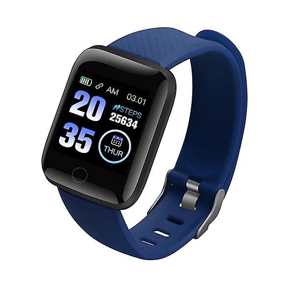 Vattentät 116 Plus Smart Watch Blodtryck Fitness Tracker Puls Blue