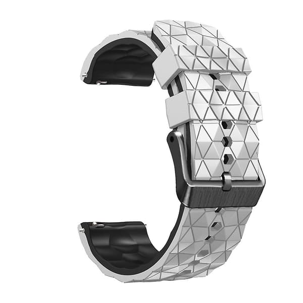 Hvid Sort Hvid Sort Silikonerem kompatibel med Honor Magic Watch 2 46mm