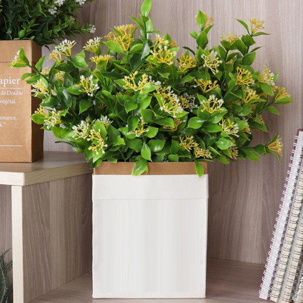 1 Bukett Realistiske Kunstige Blomster Ornamentale Miljøvennlige Iøynefallende DIY Falske Blomster til Hage 6