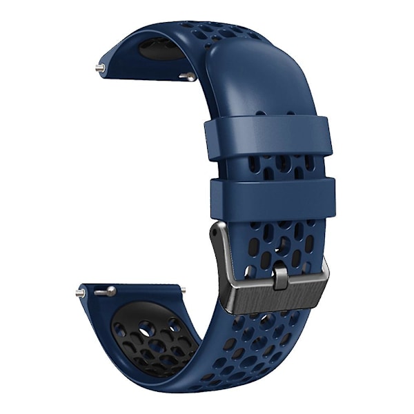 Midnattsblå Svart Midnattsblå Svart Andningsbart Silikonarmband kompatibelt med Xiaomi Mi Watch Color