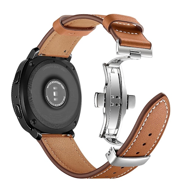 Brun Brunt kompatibelt med Huawei Watch Gt2e Läderarmband