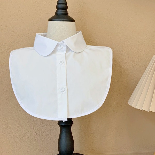 Naisten tekoviulus irrotettava puoli sisävaate pohja talvi Shi Short Round neck White