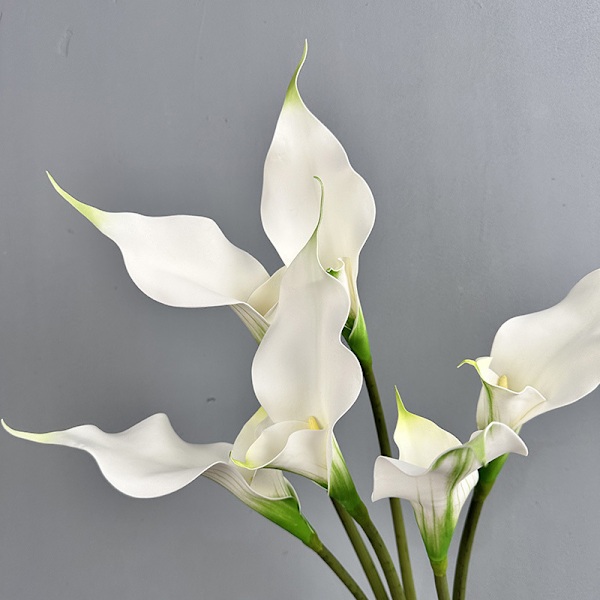 High-End Kunstig Calla Lily Dobbelt Kronblad Bryllupsbuket Hotelindretning Double-petaled horseshoe white