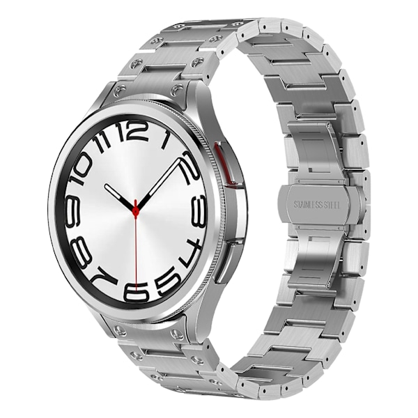 Metalliranneke, yhteensopiva Samsung Galaxy Watch6 Classic 43 / 47mm kanssa