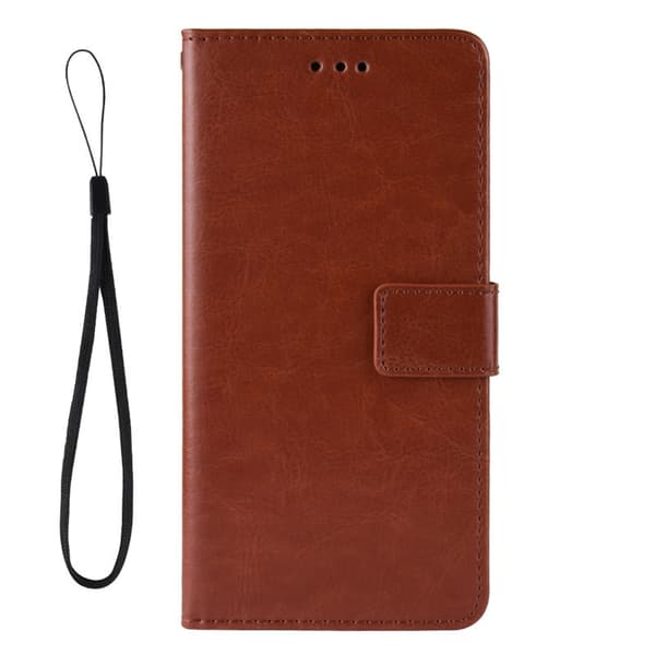 Etui til iPhone 16 Pro Max brun Vintage Distressed Flip Wallet med kortholder