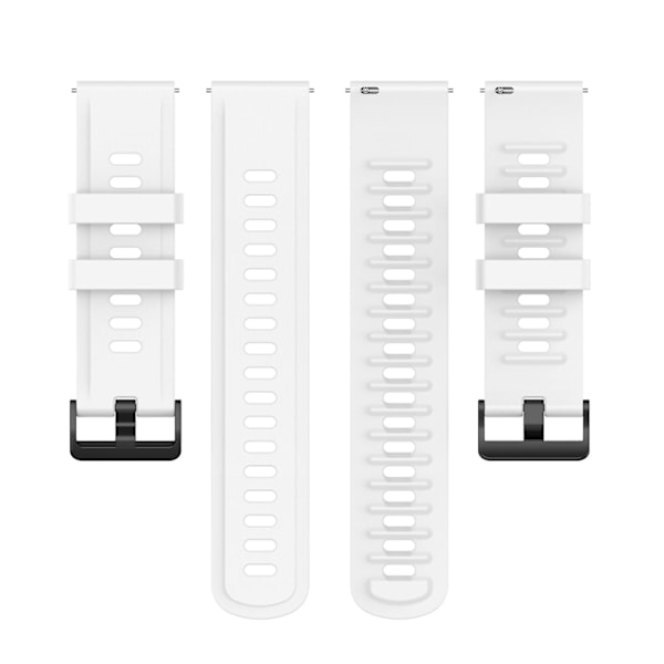 Vit Vitt Silikonarmband kompatibelt med Xiaomi Watch S1 Active / Watch Color 2 kompatibelt med Xiaomi Watch S1 Active / Watch Color 2