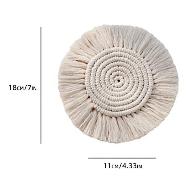 Nytt Love Cotton Underlägg Bordsunderlägg Halkfri handgjord koppmatta som är kompatibel med bord