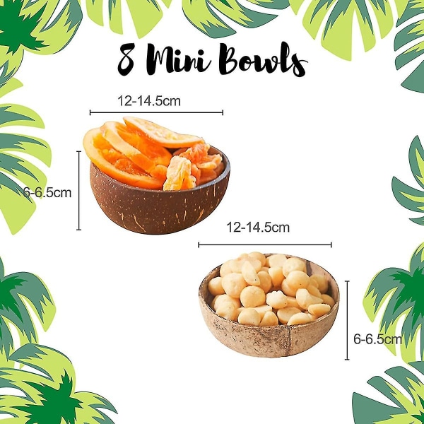 Nya kokosnötsskålar Prep-skålar, nypskålar, såskoppar, charkbägare