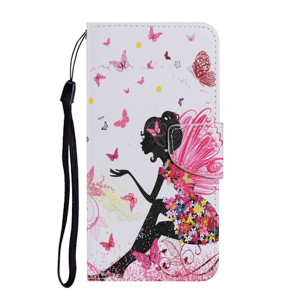 Etui til iPhone 13pro MAX Dansende Pige Tegneserie Print Wallet med Kortholder Flip