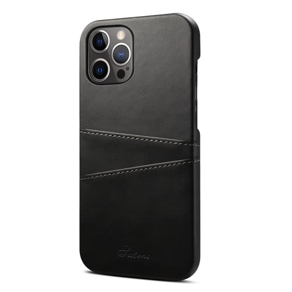 Etui til iPhone 13 sort Wallet med kortholder bagcover