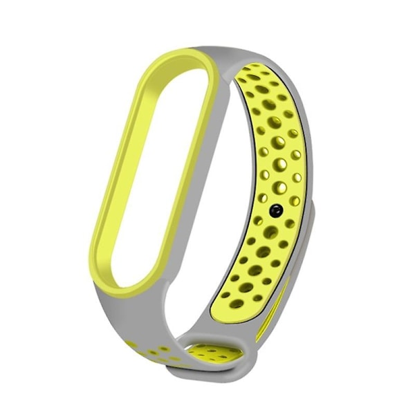 Grå Gul Grå Gul kompatibel med Xiaomi Mi Band 6 (ca8856) Silikone Urrem