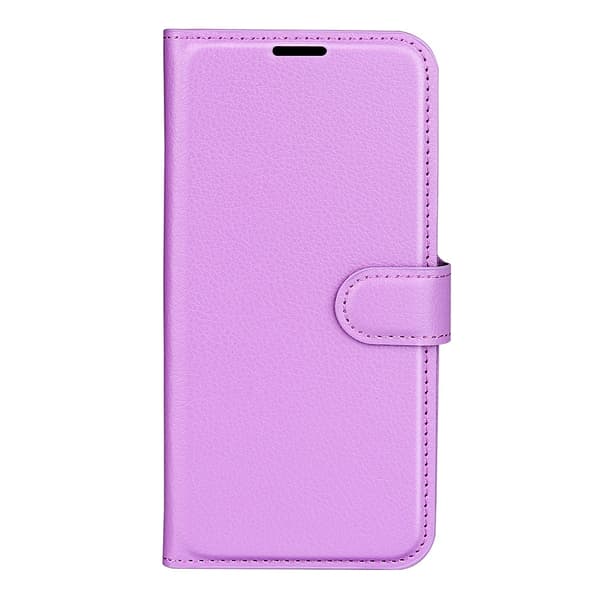 Etui til iPhone 14promax Lilla Flip Wallet med Kortholder