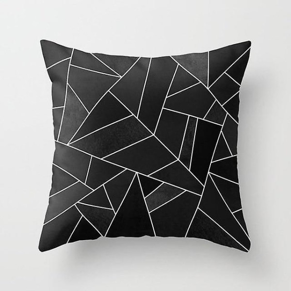 Marmor geometrisk design printed dekorativt cover 2BZ-40507-318