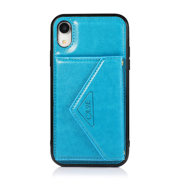 Kotelo iPhone iPhone 15 6.1 sininen Lompakko korttipidikkeellä