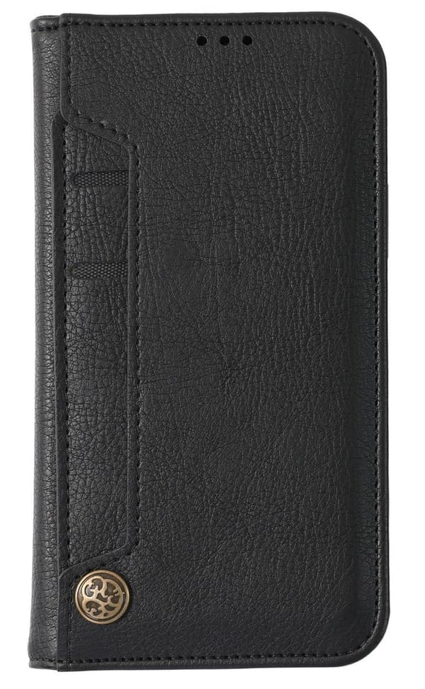 Etui til iPhone 15 Pro Max sort Wallet med kortholder Flip Wallet med kortholder