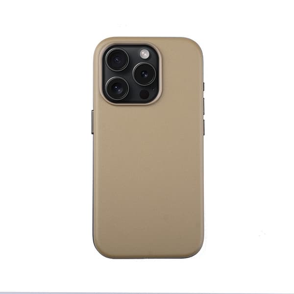 Etui for iPhone 15 Plus magnetisk + animasjonslys brun Magnetisk animasjon original offisiell nettside lær