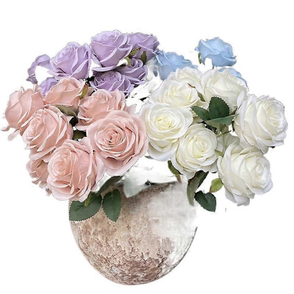 Enkelt simulert multi-hode rosebukett bryllup bryllupsdekorasjon kunstig blomst foto fotografering arrangement rekvisitter falsk blomst Bean Paste