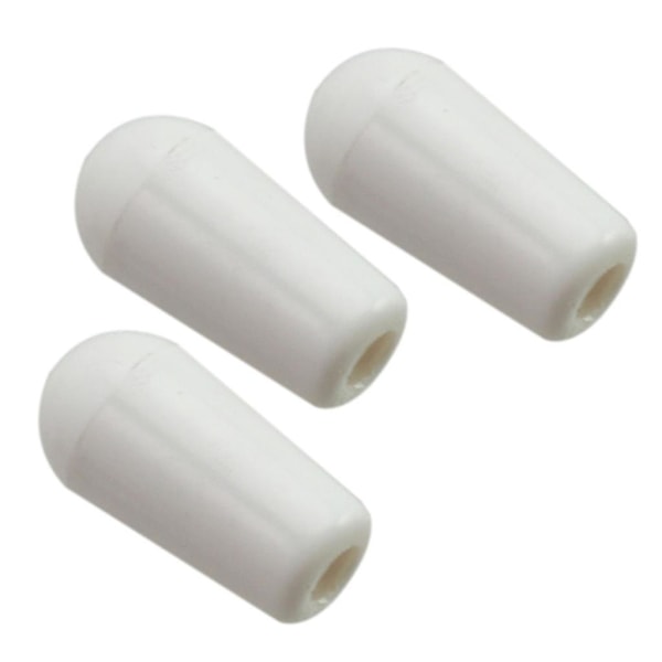 2x Plast 3-veis vippebrytere Knotter Hetter Tupper for Elektrisk Gitar Hvit