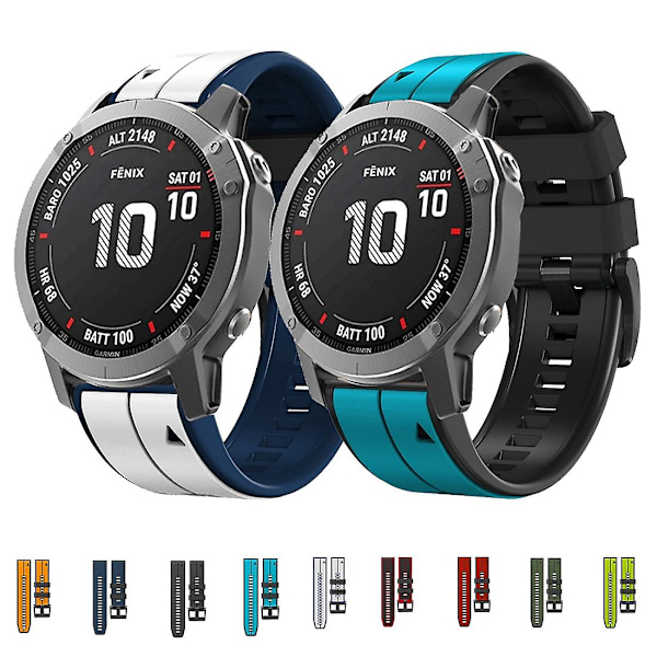 Silikon Sportsreim kompatibel med Garmin Fenix 7x Solar