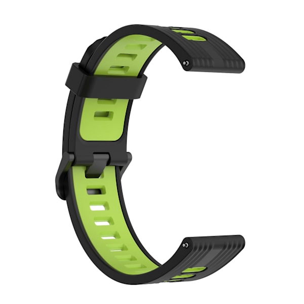 Sort Limegrøn Sort Limegrøn Silikone Urrem kompatibel med Huawei Watch Gt 3 42mm