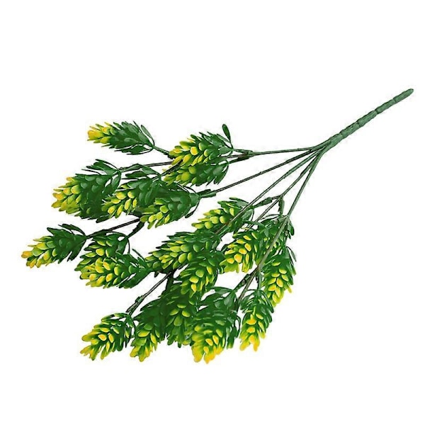 Kunstig Blomst Livagtig Anti-fade Plastik Simulation Cypresblad til Hjemmet Yellow