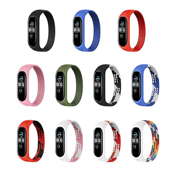 Sort Sort kompatibel med Xiaomi Mi Band Nylon Urrem, Størrelse: xs 140mm Xs 140mm