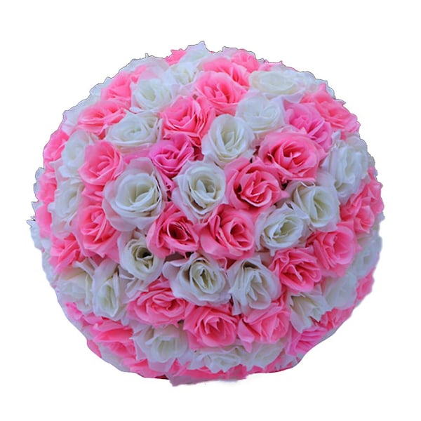 20cm Keinotekoinen Ruusu Silkkikukka Pallo Riippuva Häät Juhlakoriste Keskipiste Beige Pink