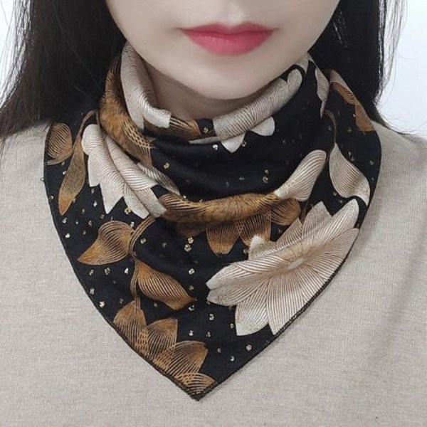 Dame falsk krage Avtakbar halvskjerf Allsidig Bana Vinter Small Floral