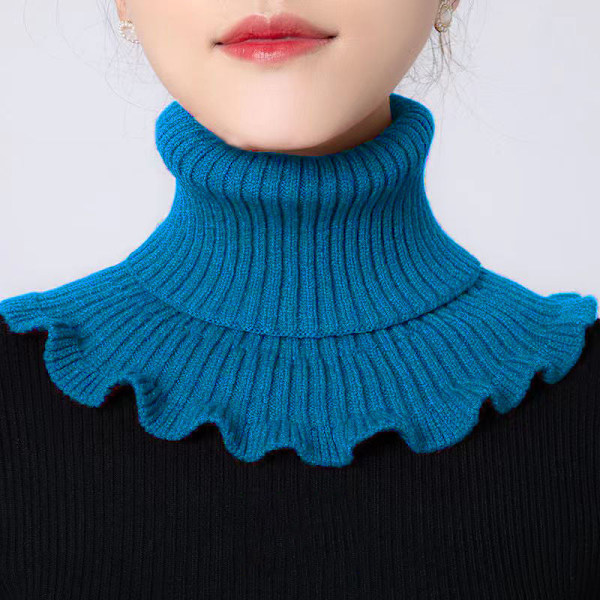 Dame falsk krage Avtakbart halvskjerf Cervical Support Ban Black