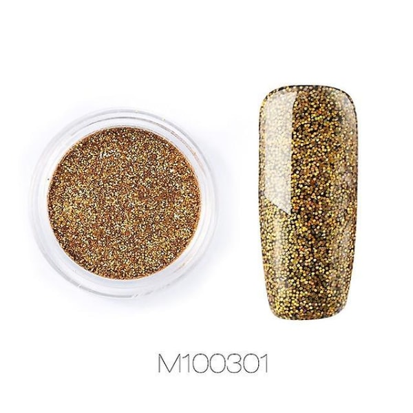 Nails Art Glitter Pigment Powder Gel - Polish Mirror Mancure Sparkles M100301