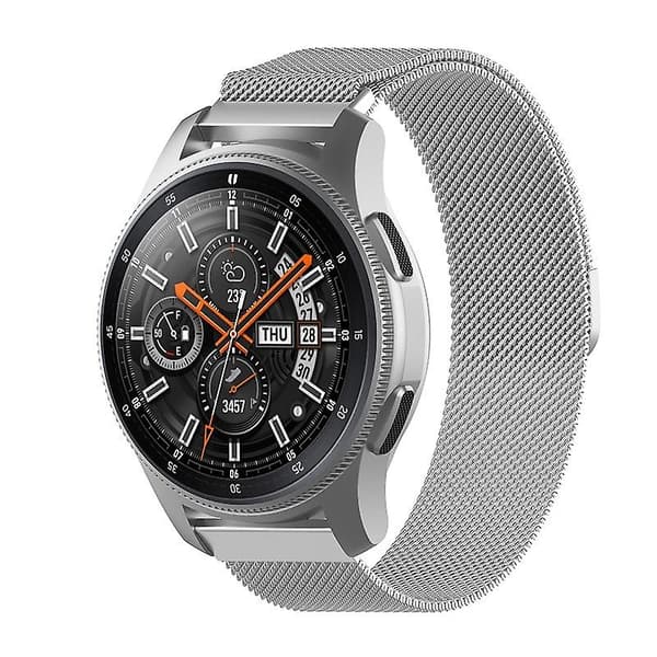 Sølv Sølv kompatibel med Honor Magic Watch 2/galaxy Active2 18mm Milan Rustfritt Stål Mesh Klokkereim