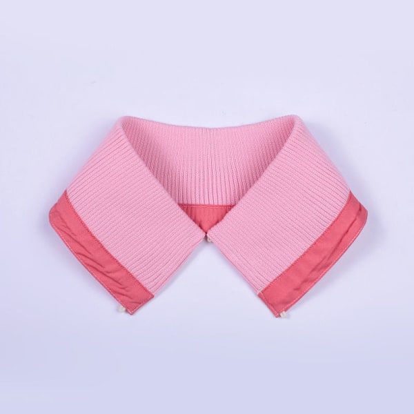 Lös krage för damer, bomull, stickad tråd, klädkrage set f Pink one size unisex