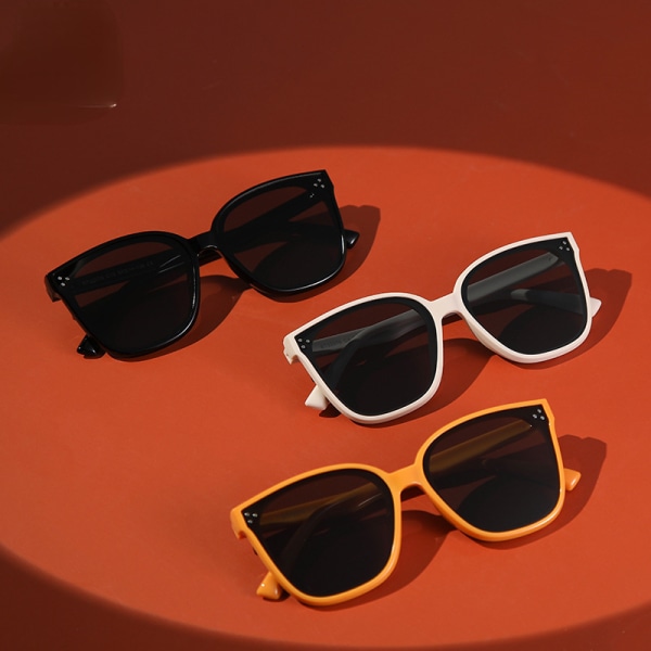Barnsolglasögon Silikon UV-skydd Polariserat ögonskydd Modesolglasögon Solskyddsglasögon Pink frame Black and Grey lens