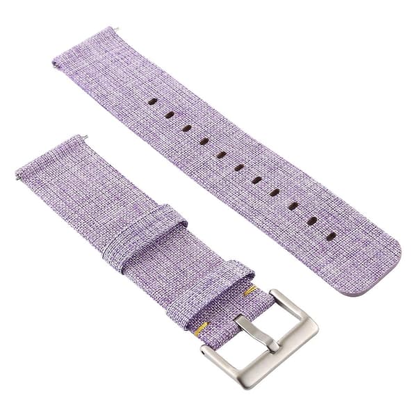 Lys Lilla Lærreds Armbånd kompatibelt med Fitbit Versa / Versa 2