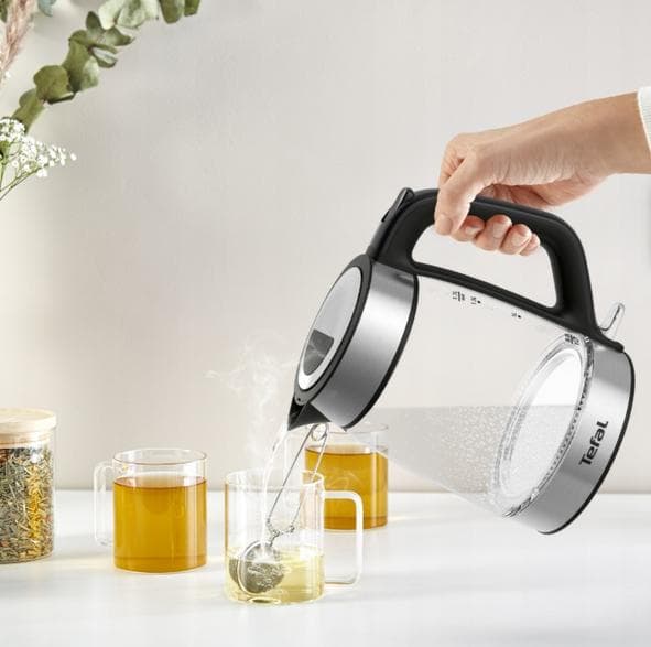 TEFAL KI605830 Vattenkokare Silver och Svart