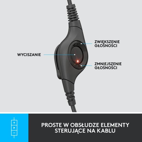 LOGITECH Stereoheadset H390 Trådbundna Hörlurar