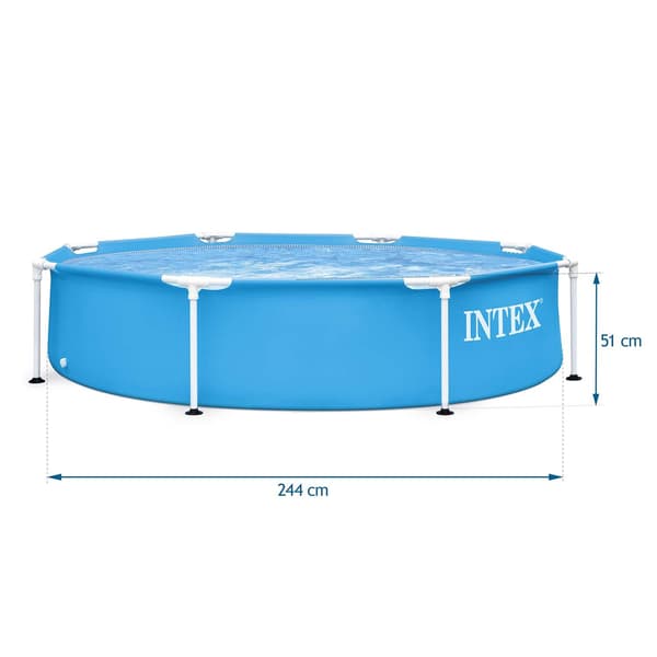 Trädgårdspool med ram 244 x 51 cm 5-i-1 INTEX 28205