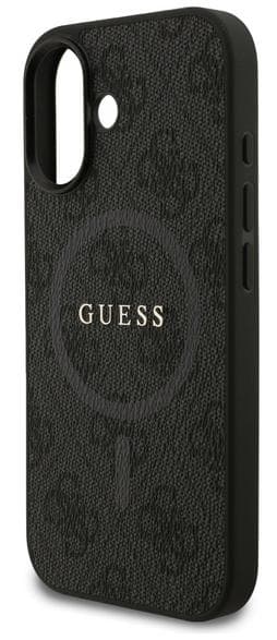 GUESS 4G Ring Classic Logo MagSafe-skal till iPhone 17 Svart