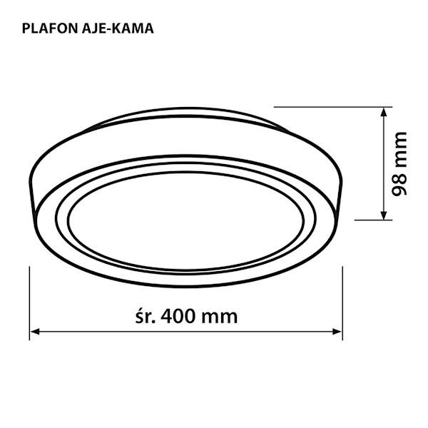 Plafon LED Activejet AJE-KAMA 24W