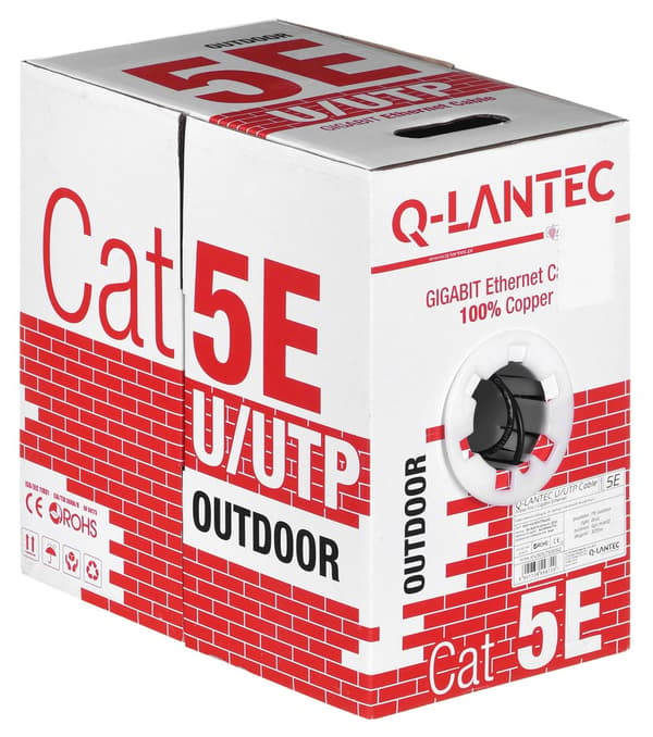 Q-LANTEC UTP zew. suchy  kabel 4PR kat.5e PVC 305m