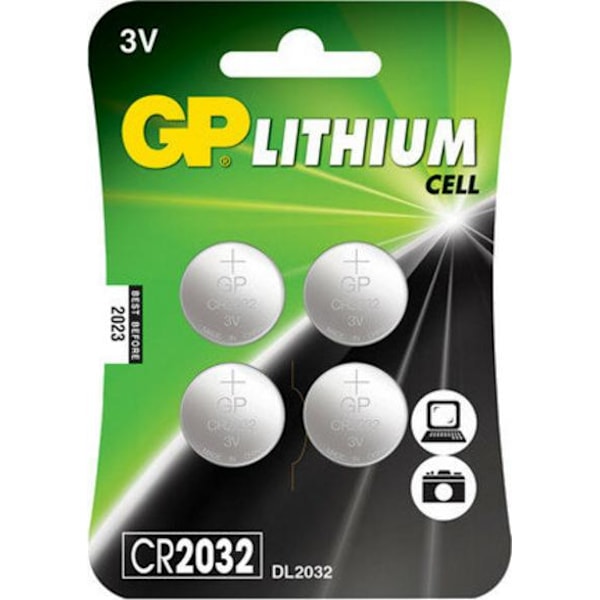 GP CR2032-U4 knappcellsbatterier