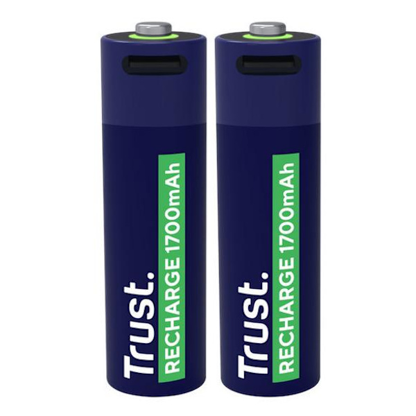 TRUST AA USB-C-batterier 2 st.